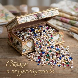 Стразы и полужемчужинки для изысканного декора