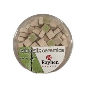 Мозаика керамическая Rayher Mini 432 нефрит непрозрачная, 5х5х3 мм, арт. 14495432, ок. 110 шт.