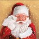Салфетка для декупажа "Санта со звёздочкой" бумажная, 33314755, 33х33 см