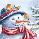 Салфетка для декупажа "Компания для снеговика" бумажная, 33315525, 33х33 см