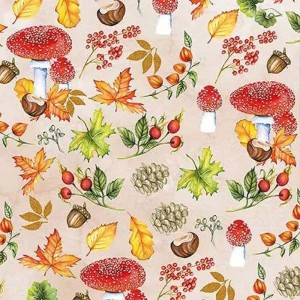 Салфетка для декупажа "Осенний фон" бумажная, 13313480, 33х33 см
