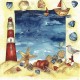 Салфетка для декупажа "Северное море" бумажная, 33х33 см