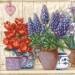 Салфетка для декупажа бумажная "Веранда с цветами" SDL013000, 33х33 см