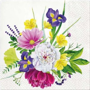 Салфетка для декупажа "Любимый букет" бумажная TL701200, 33х33 см