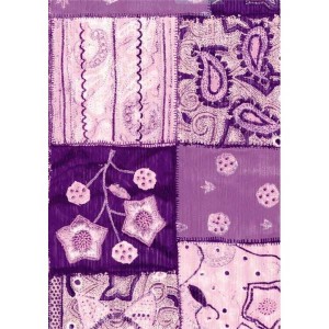 Бумага для техники DECOPATCH 498 "Лоскуты фиолетовые", 30x40см