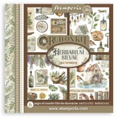 Картинки - натирки в наборе Stamperia DFLRBX02 "Лесной гербарий", 15х15 см