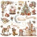 Картинки - натирки в наборе Stamperia DFLRBX03 "Gear Up For Christmas", 15х15 см