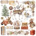 Картинки - натирки в наборе Stamperia DFLRBX03 "Gear Up For Christmas", 15х15 см