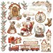 Картинки - натирки в наборе Stamperia DFLRBX03 "Gear Up For Christmas", 15х15 см