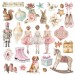 Картинки - натирки в наборе Stamperia DFLRBX18 "Winter Magic" рождественские, 15х15 см