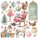 Картинки - натирки в наборе Stamperia DFLRBX18 "Winter Magic" рождественские, 15х15 см