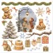 Картинки - натирки в наборе Stamperia DFLRBX20 "Silent Night" рождественские, 15х15 см