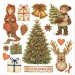 Картинки - натирки в наборе Stamperia DFLRBX20 "Silent Night" рождественские, 15х15 см