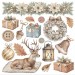 Картинки - натирки в наборе Stamperia DFLRBX21 "White Christmas" рождественские, 15х15 см