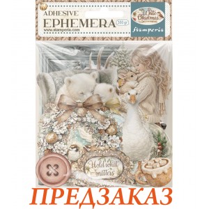 Высеченные элементы - наклейки DFLCT089 "White Christmas" Stamperia