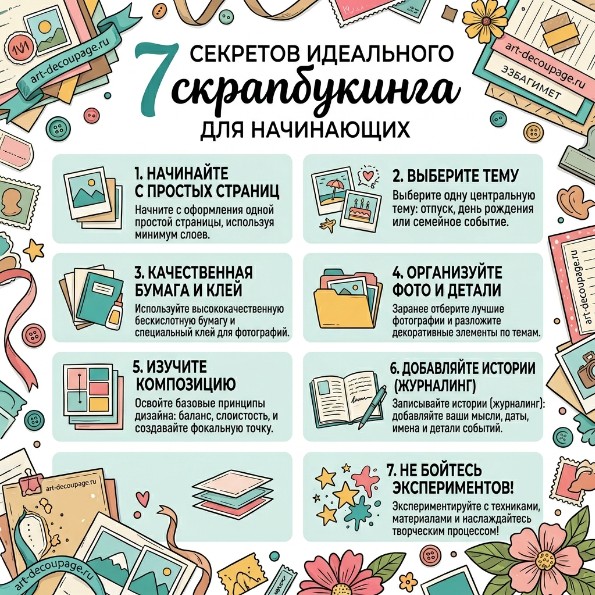 7 секретов идеального скрапбукинга для начинающих