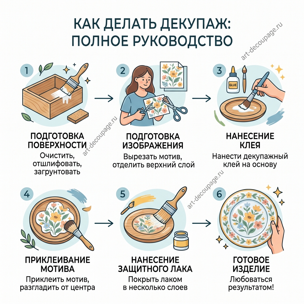 Как делать декупаж: полное руководство